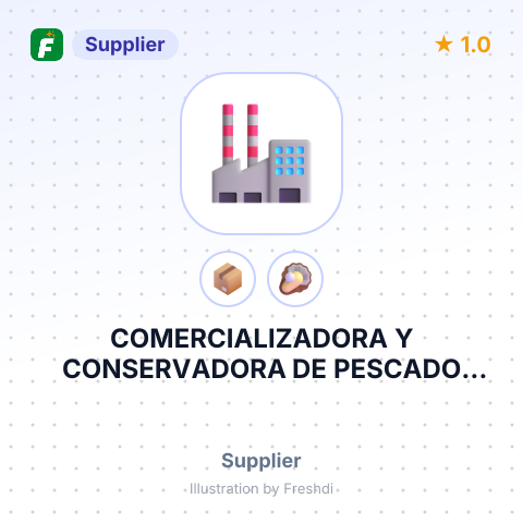 COMERCIALIZADORA Y CONSERVADORA DE PESCADO BUSTAMAR WUILBUSM – summary card, no photo uploaded yet