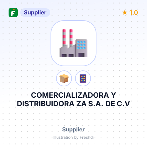 COMERCIALIZADORA Y DISTRIBUIDORA ZA S.A. DE C.V – summary card, no photo uploaded yet