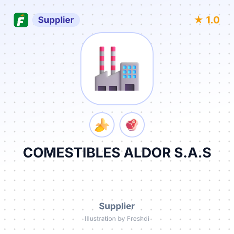 COMESTIBLES ALDOR S.A.S – summary card, no photo uploaded yet