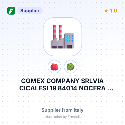 COMEX COMPANY SRLVIA CICALESI 19 84014 NOCERA INFERIORE SA ITALY – summary card, no photo uploaded yet