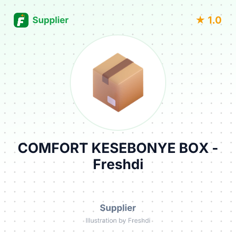 COMFORT KESEBONYE BOX – summary card, no photo uploaded yet