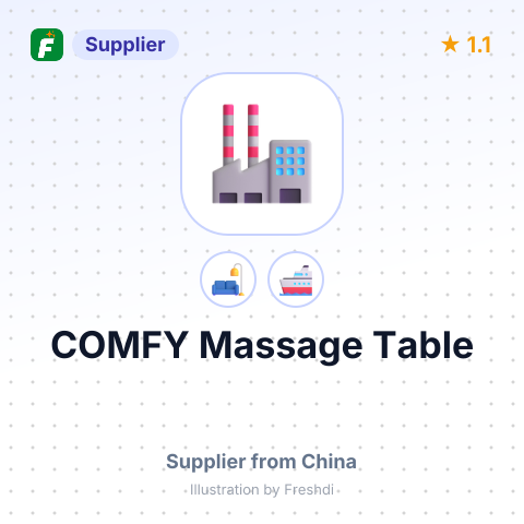 COMFY Massage Table – summary card, no photo uploaded yet