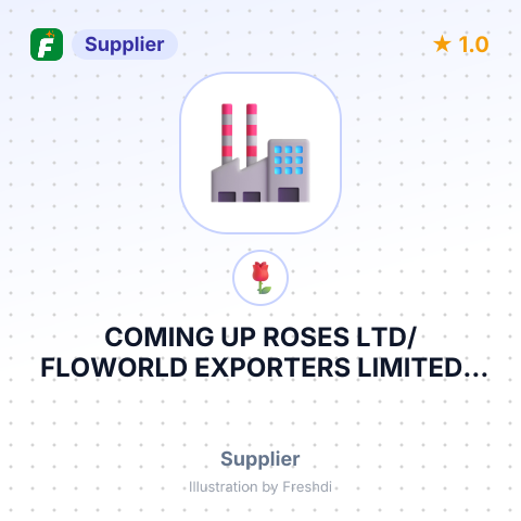 COMING UP ROSES LTD/FLOWORLD EXPORTERS LIMITED – summary card, no photo uploaded yet