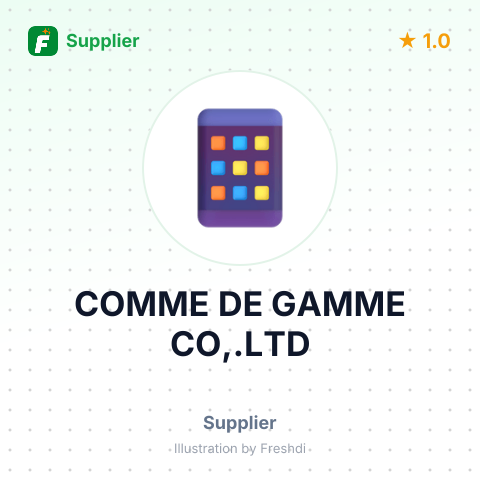 COMME DE GAMME CO,.LTD – summary card, no photo uploaded yet