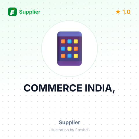 COMMERCE INDIA, – summary card, no photo uploaded yet