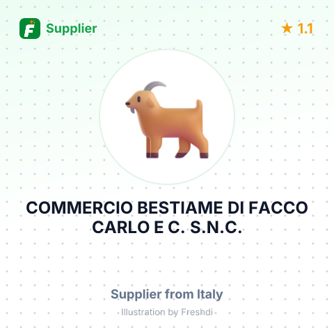 COMMERCIO BESTIAME DI FACCO CARLO E C. S.N.C. – summary card, no photo uploaded yet