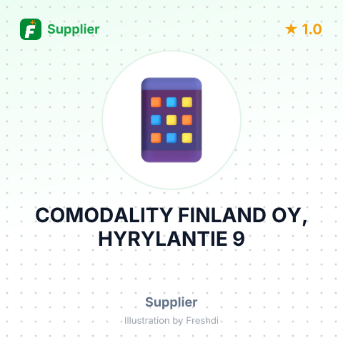 COMODALITY FINLAND OY, HYRYLANTIE 9 – summary card, no photo uploaded yet