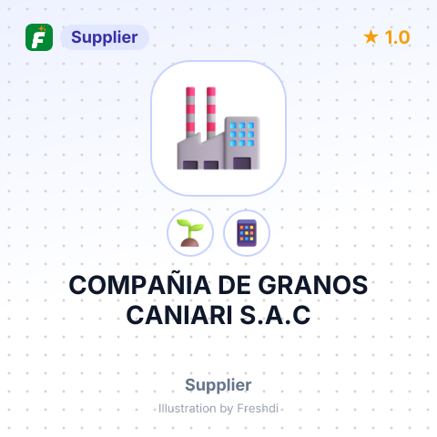 COMPAÑIA DE GRANOS CANIARI S.A.C – summary card, no photo uploaded yet