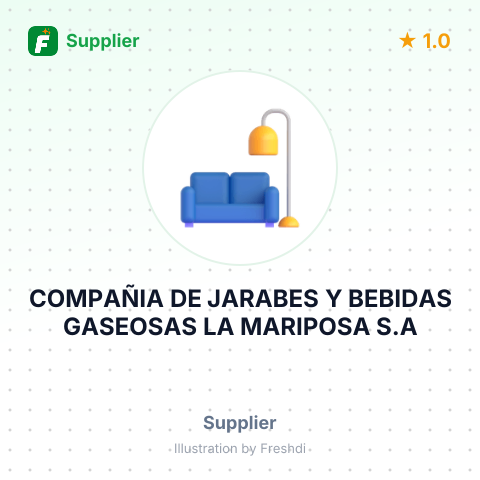 COMPAÑIA DE JARABES Y BEBIDAS GASEOSAS LA MARIPOSA S.A – summary card, no photo uploaded yet