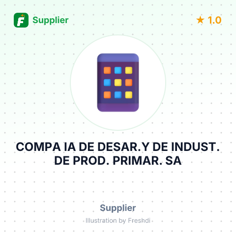 COMPA IA DE DESAR.Y DE INDUST. DE PROD. PRIMAR. SA – summary card, no photo uploaded yet
