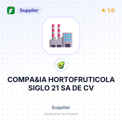 COMPA&IA HORTOFRUTICOLA SIGLO 21 SA DE CV – summary card, no photo uploaded yet