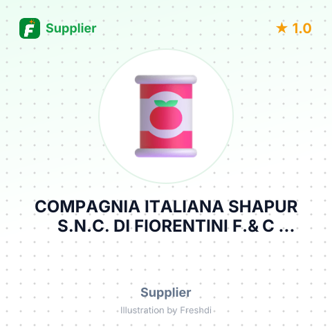 COMPAGNIA ITALIANA SHAPUR S.N.C. DI FIORENTINI F.& C INDUSTRIA ALIMENTARI – summary card, no photo uploaded yet