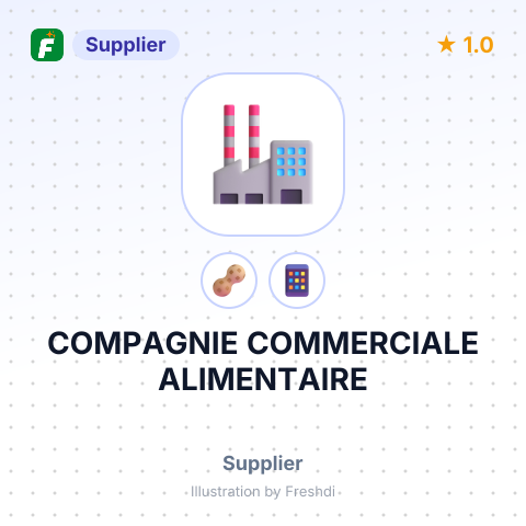 COMPAGNIE COMMERCIALE ALIMENTAIRE – summary card, no photo uploaded yet