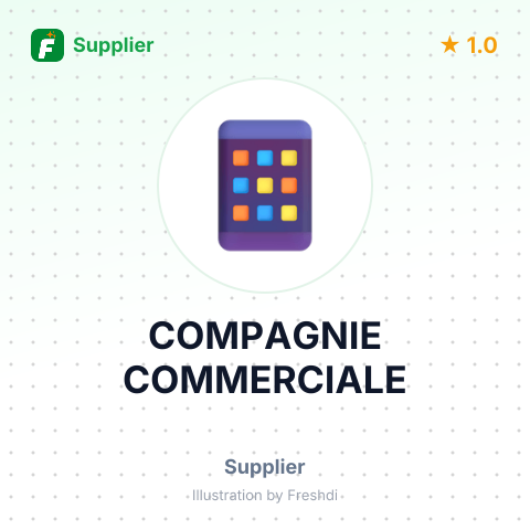 COMPAGNIE COMMERCIALE – summary card, no photo uploaded yet