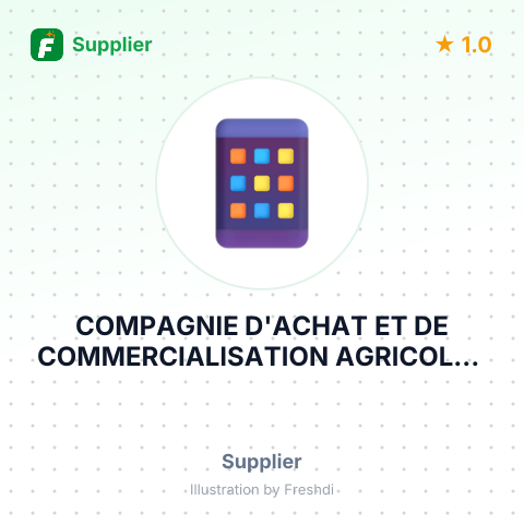 COMPAGNIE D'ACHAT ET DE COMMERCIALISATION AGRICOLES EN COTE – summary card, no photo uploaded yet