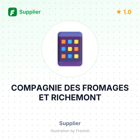 COMPAGNIE DES FROMAGES ET RICHEMONT – summary card, no photo uploaded yet