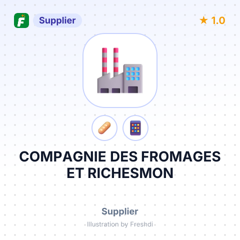 COMPAGNIE DES FROMAGES ET RICHESMON – summary card, no photo uploaded yet