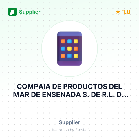 COMPAIA DE PRODUCTOS DEL MAR DE ENSENADA S. DE R.L. DE C.V – summary card, no photo uploaded yet