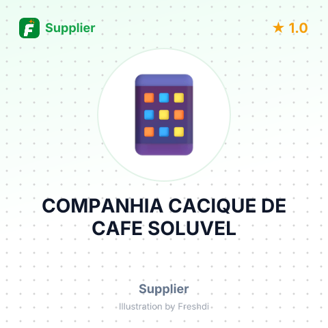 COMPANHIA CACIQUE DE CAFE SOLUVEL – summary card, no photo uploaded yet