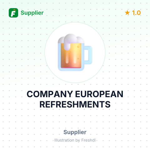 COMPANY EUROPEAN REFRESHMENTS – summary card, no photo uploaded yet