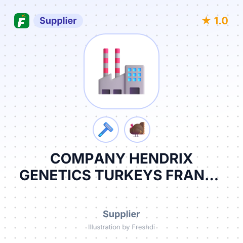 COMPANY HENDRIX GENETICS TURKEYS FRANCE SAS – summary card, no photo uploaded yet