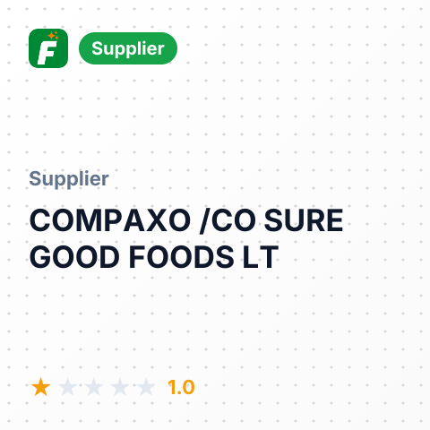 COMPAXO /CO SURE GOOD FOODS LT – summary card, no photo uploaded yet
