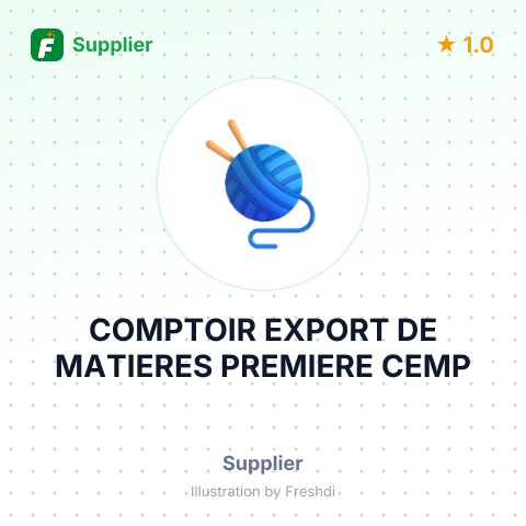 COMPTOIR EXPORT DE MATIERES PREMIERE CEMP – summary card, no photo uploaded yet