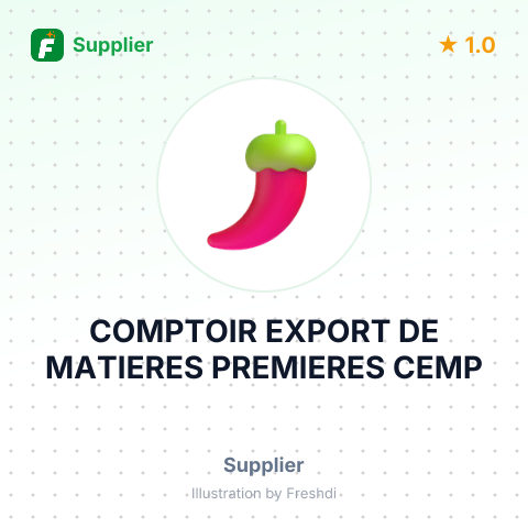 COMPTOIR EXPORT DE MATIERES PREMIERES CEMP – summary card, no photo uploaded yet