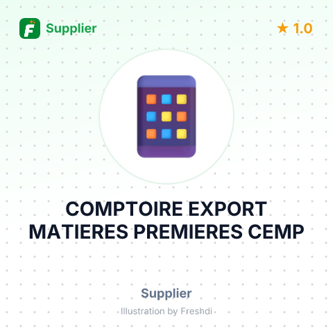 COMPTOIRE EXPORT MATIERES PREMIERES CEMP – summary card, no photo uploaded yet