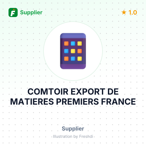 COMTOIR EXPORT DE MATIERES PREMIERS FRANCE – summary card, no photo uploaded yet