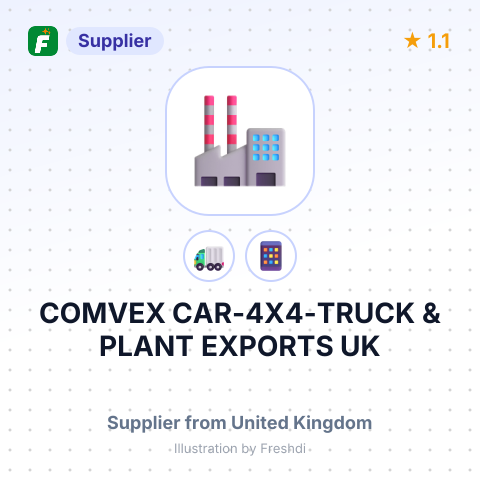 COMVEX CAR-4X4-TRUCK & PLANT EXPORTS UK – summary card, no photo uploaded yet