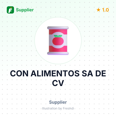CON ALIMENTOS SA DE CV – summary card, no photo uploaded yet