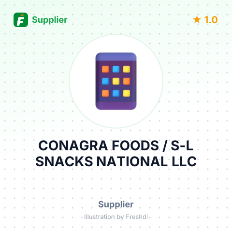 CONAGRA FOODS / S-L SNACKS NATIONAL LLC – summary card, no photo uploaded yet