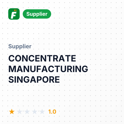 CONCENTRATE MANUFACTURING SINGAPORE – summary card, no photo uploaded yet