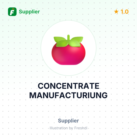 CONCENTRATE MANUFACTURIUNG – summary card, no photo uploaded yet