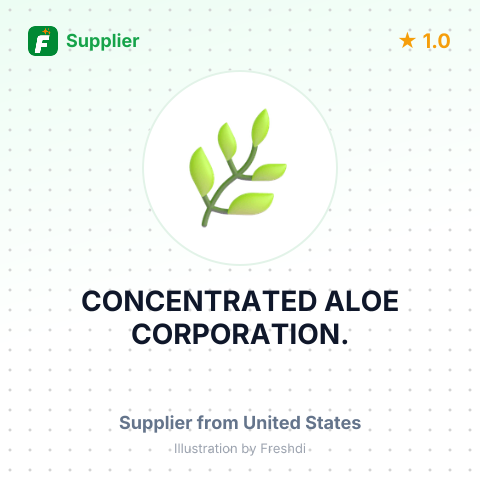 CONCENTRATED ALOE CORPORATION. – summary card, no photo uploaded yet
