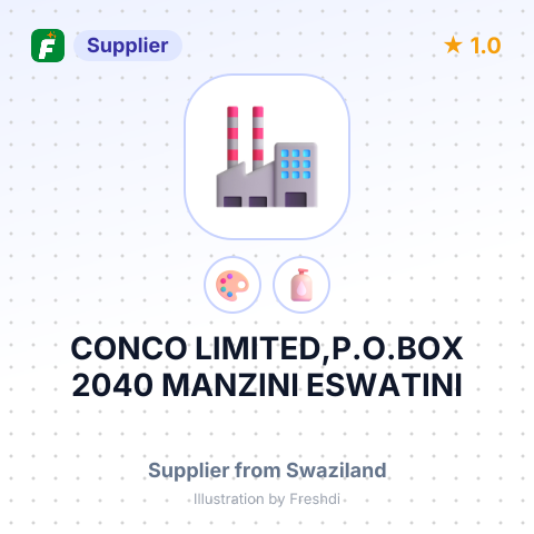 CONCO LIMITED,P.O.BOX 2040 MANZINI ESWATINI – summary card, no photo uploaded yet