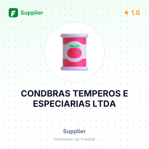 CONDBRAS TEMPEROS E ESPECIARIAS LTDA – summary card, no photo uploaded yet