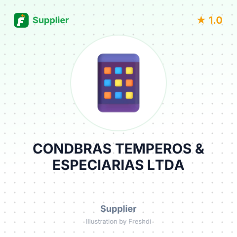 CONDBRAS TEMPEROS & ESPECIARIAS LTDA – summary card, no photo uploaded yet