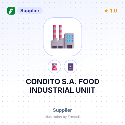 CONDITO S.A. FOOD INDUSTRIAL UNIIT – summary card, no photo uploaded yet