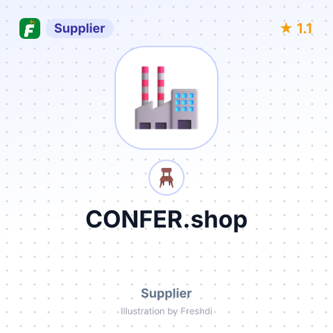CONFER.shop – summary card, no photo uploaded yet