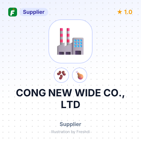 CONG NEW WIDE CO., LTD – summary card, no photo uploaded yet