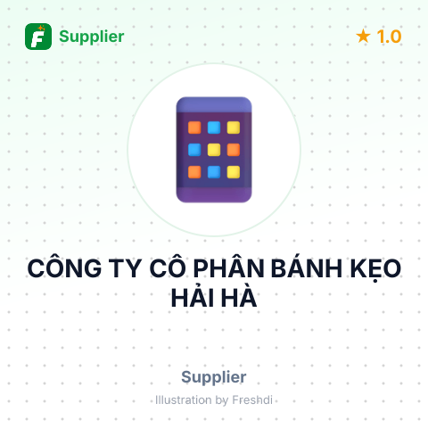 CÔNG TY CỔ PHẦN BÁNH KẸO HẢI HÀ – summary card, no photo uploaded yet