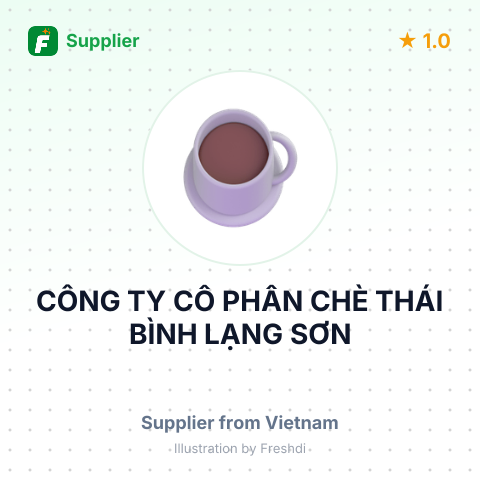 CÔNG TY CỔ PHẦN CHÈ THÁI BÌNH LẠNG SƠN – summary card, no photo uploaded yet