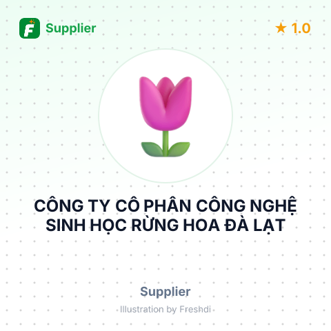 CÔNG TY CỔ PHẦN CÔNG NGHỆ SINH HỌC RỪNG HOA ĐÀ LẠT – summary card, no photo uploaded yet