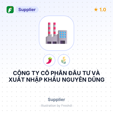 CÔNG TY CỔ PHẦN ĐẦU TƯ VÀ XUẤT NHẬP KHẨU NGUYÊN DŨNG – summary card, no photo uploaded yet