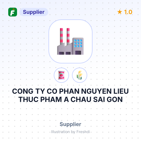CONG TY CO PHAN NGUYEN LIEU THUC PHAM A CHAU SAI GON – summary card, no photo uploaded yet
