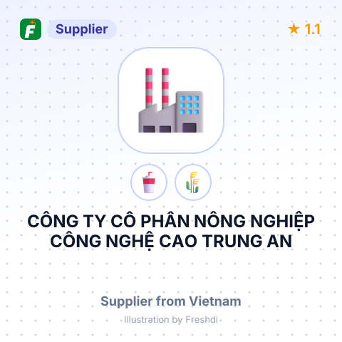 CÔNG TY CỔ PHẦN NÔNG NGHIỆP CÔNG NGHỆ CAO TRUNG AN – summary card, no photo uploaded yet