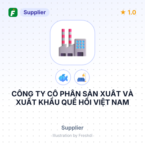 CÔNG TY CỔ PHẦN SẢN XUẤT VÀ XUẤT KHẨU QUẾ HỒI VIỆT NAM – summary card, no photo uploaded yet