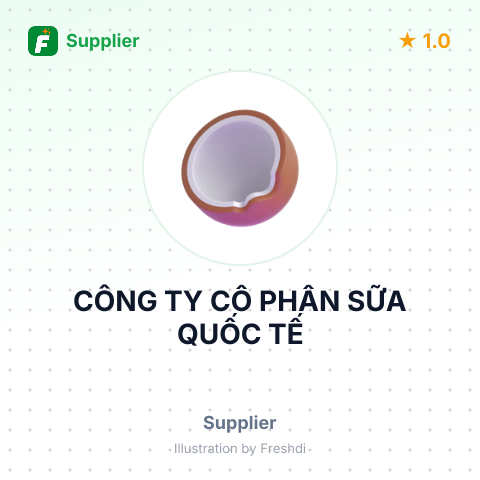 CÔNG TY CỔ PHẦN SỮA QUỐC TẾ – summary card, no photo uploaded yet